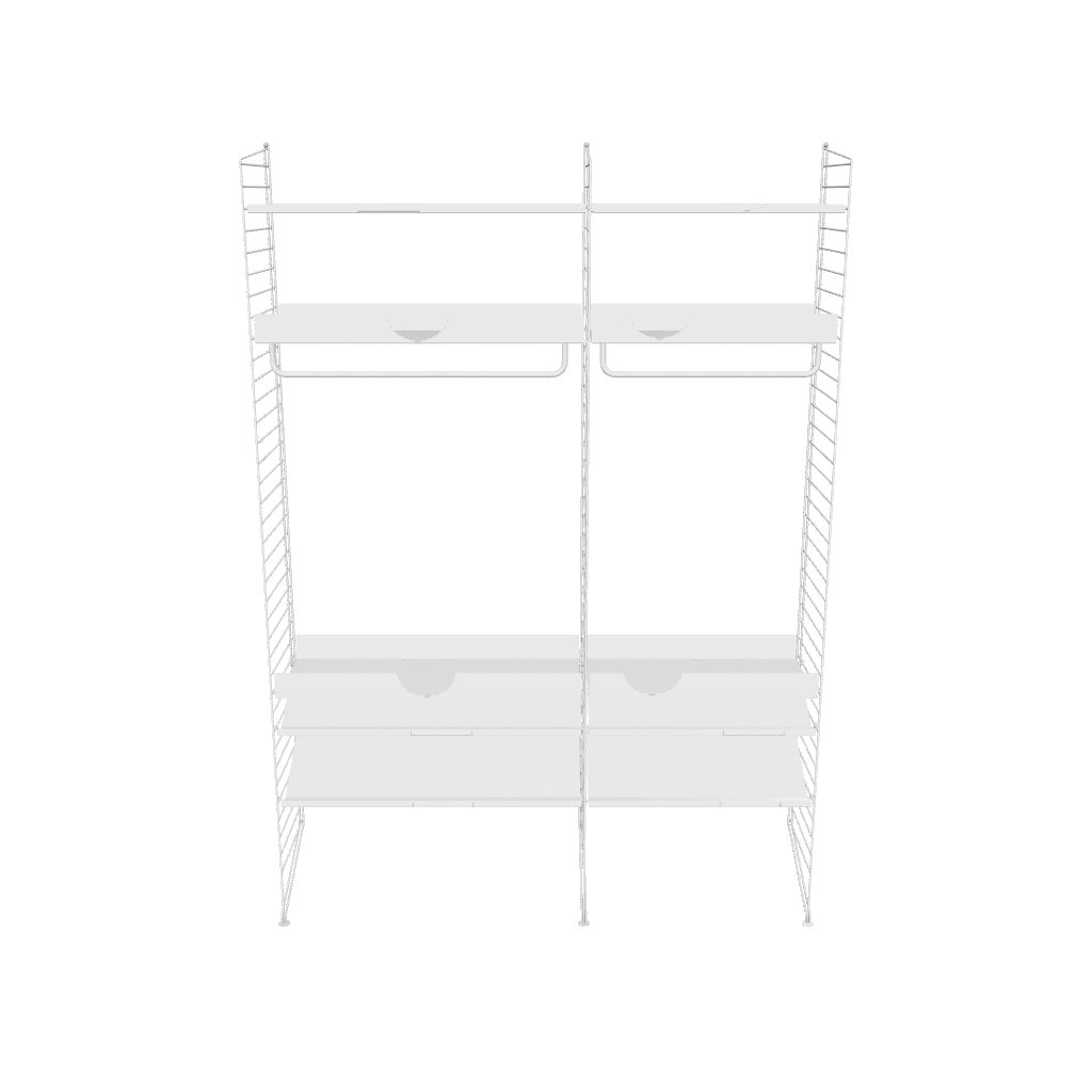 Ensemble de Chambre C - 3D - Blanc