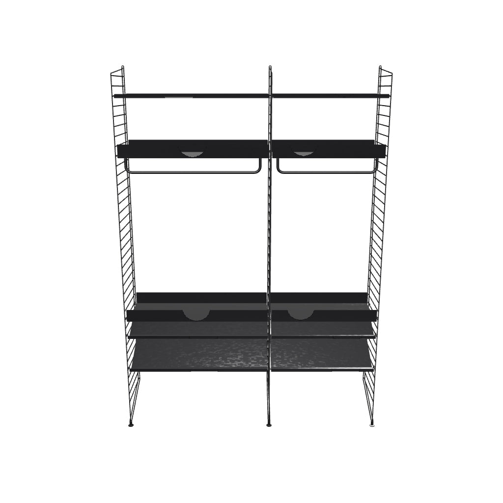 Ensemble de Chambre C - 3D - Noir