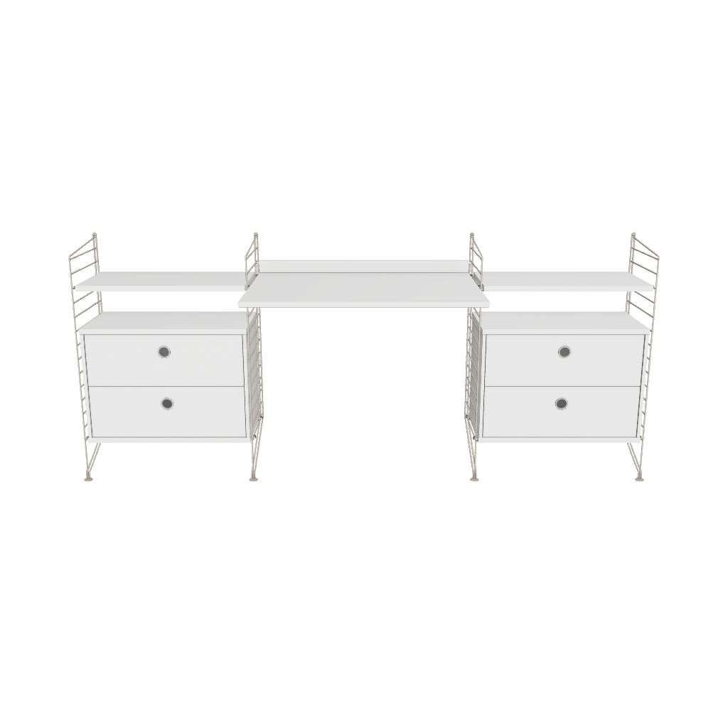 Espace de travail Workspace C - 3D - Blanc-Beige