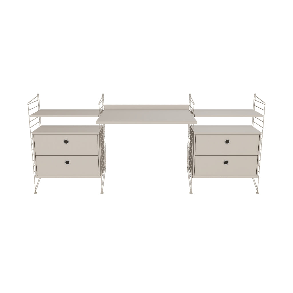 Espace de travail Workspace C - 3D - Beige-Beige