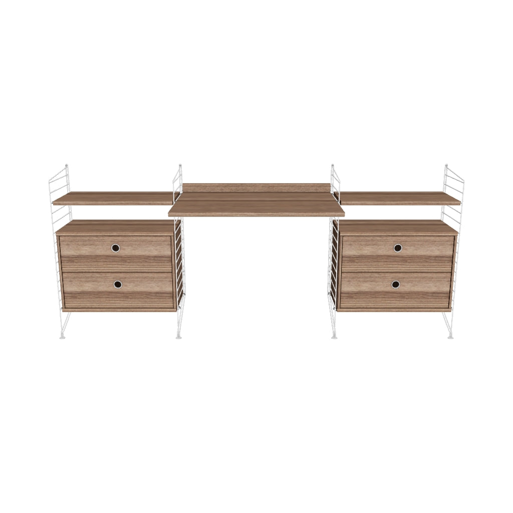 Espace de travail Workspace C - 3D - Noyer-Blanc