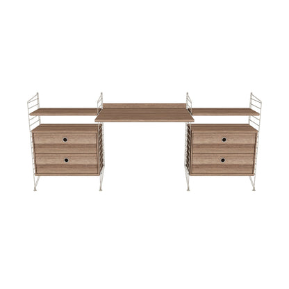 Espace de travail Workspace C - 3D - Noyer-Beige