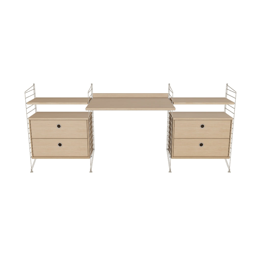 Espace de travail Workspace C - 3D - Chêne-Beige
