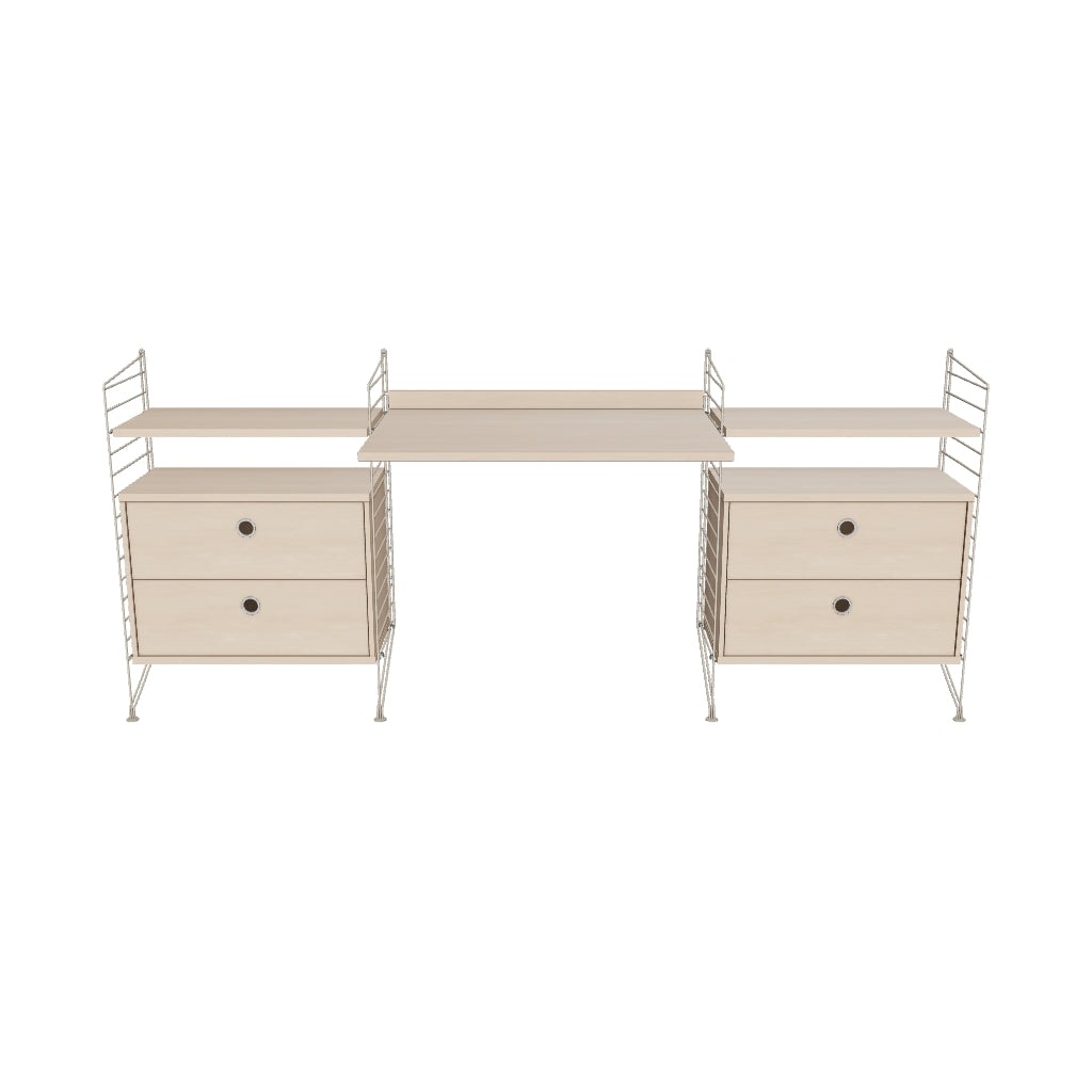 Espace de travail Workspace C - 3D - Frêne-Beige
