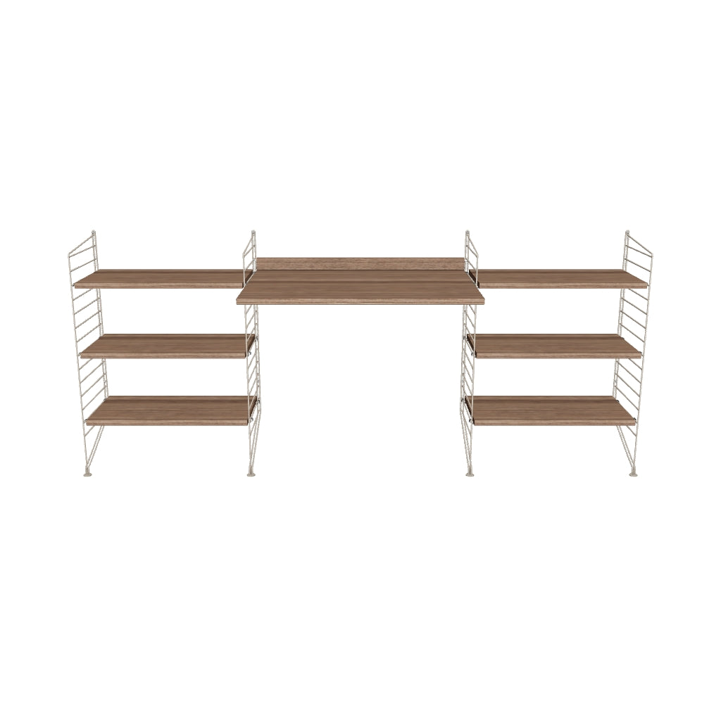 Espace de travail Workspace D - 3D - Noyer-Beige
