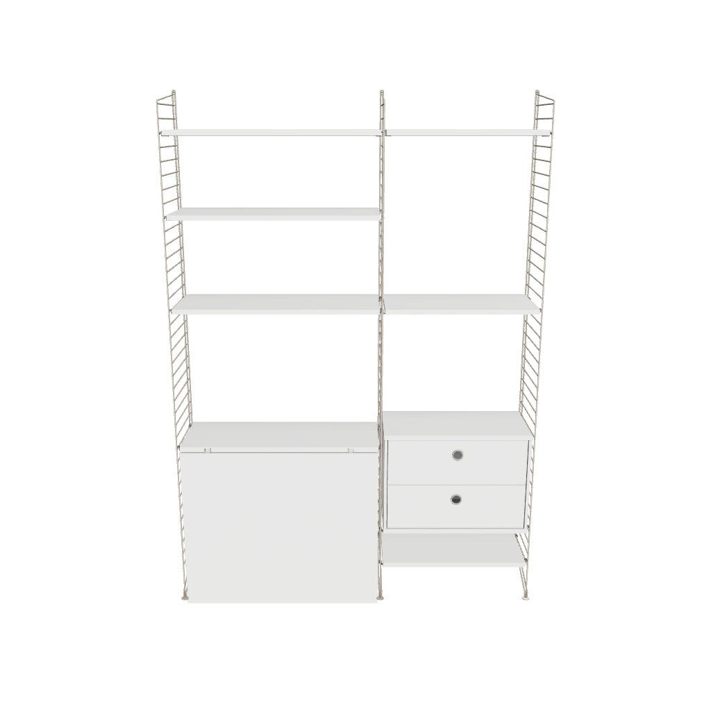 Espace de travail Workspace E - 3D - Blanc-Beige