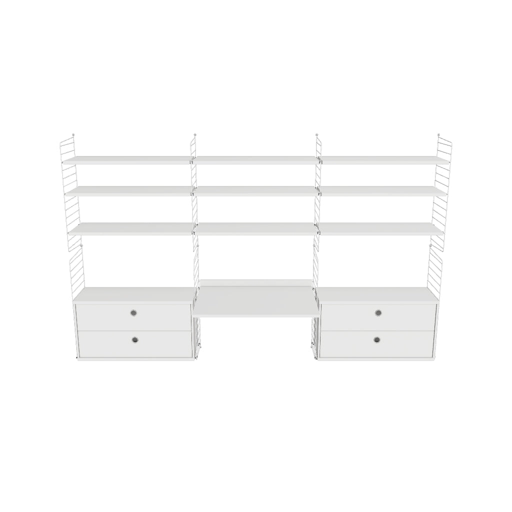 Espace de travail Workspace F - 3D - Blanc-Blanc