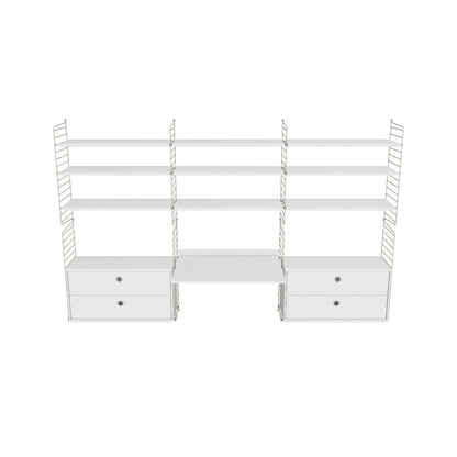 Espace de travail Workspace F - 3D - Blanc-Beige