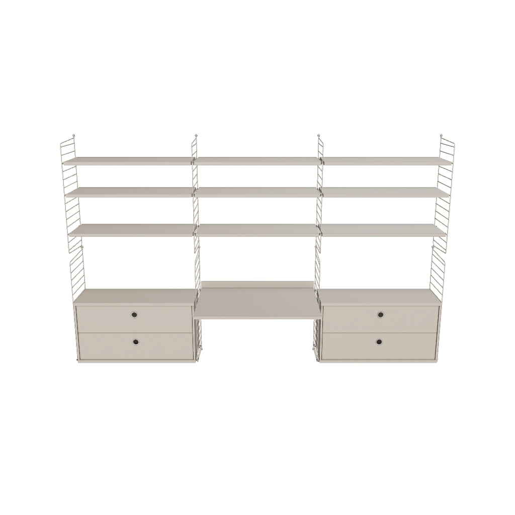 Espace de travail Workspace F - 3D - Beige-Beige