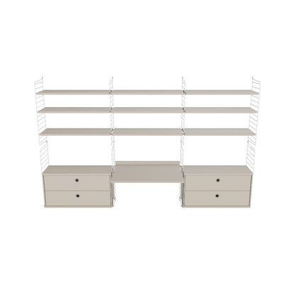 Espace de travail Workspace F - 3D - Beige-Blanc