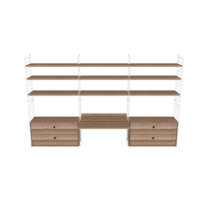 Espace de travail Workspace F - 3D - Noyer-Blanc