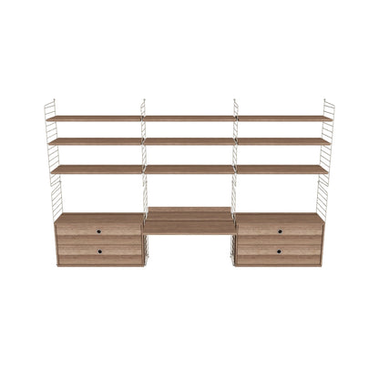 Espace de travail Workspace F - 3D - Noyer-Beige