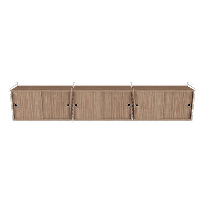 Ensemble de salon D - 3D - Beige - Noyer