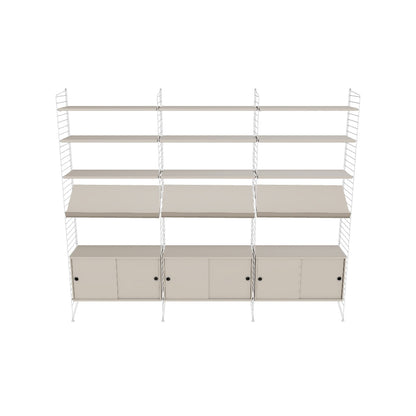 Ensemble de salon G - 3D - Blanc - Beige