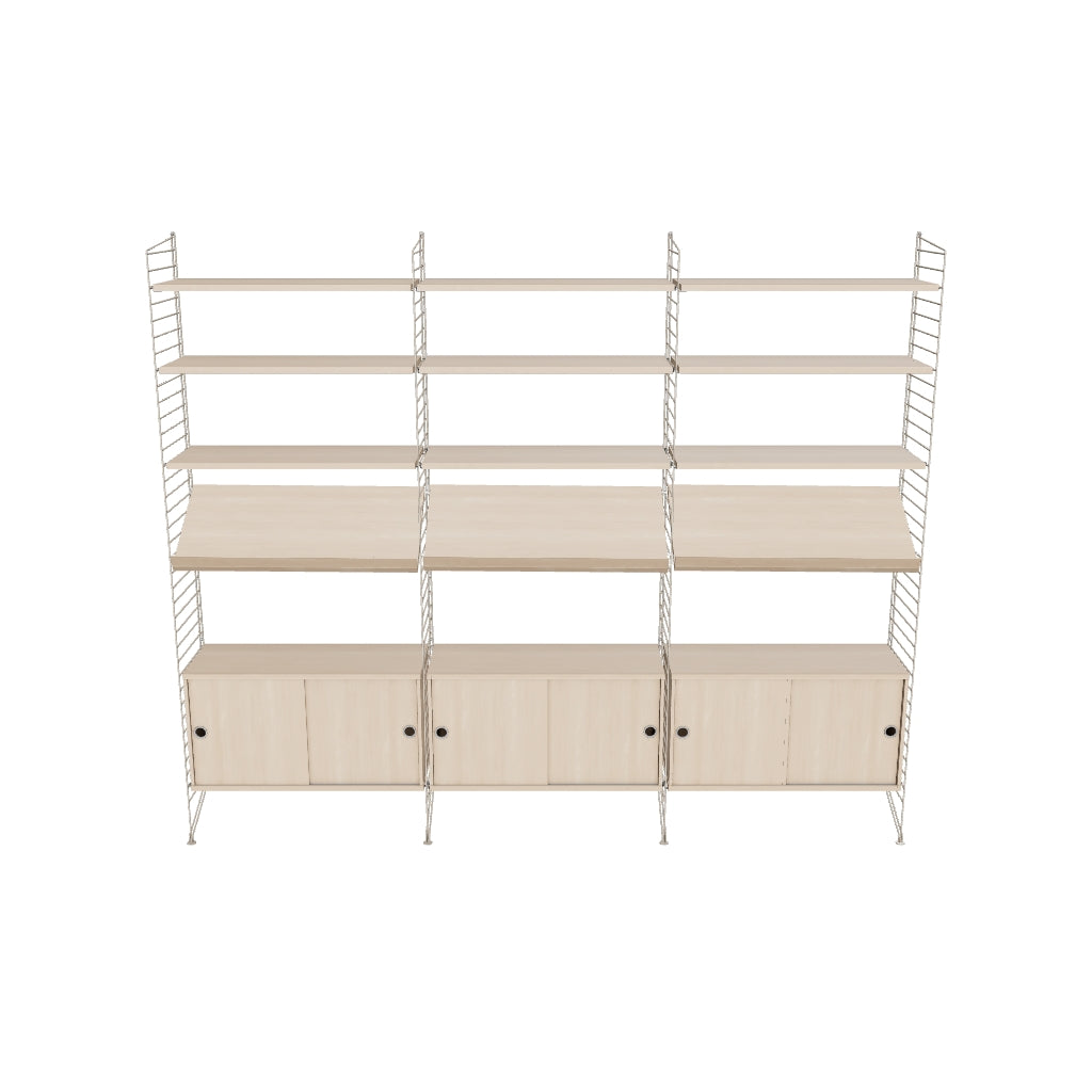 Ensemble de salon G - 3D - Beige - Frêne