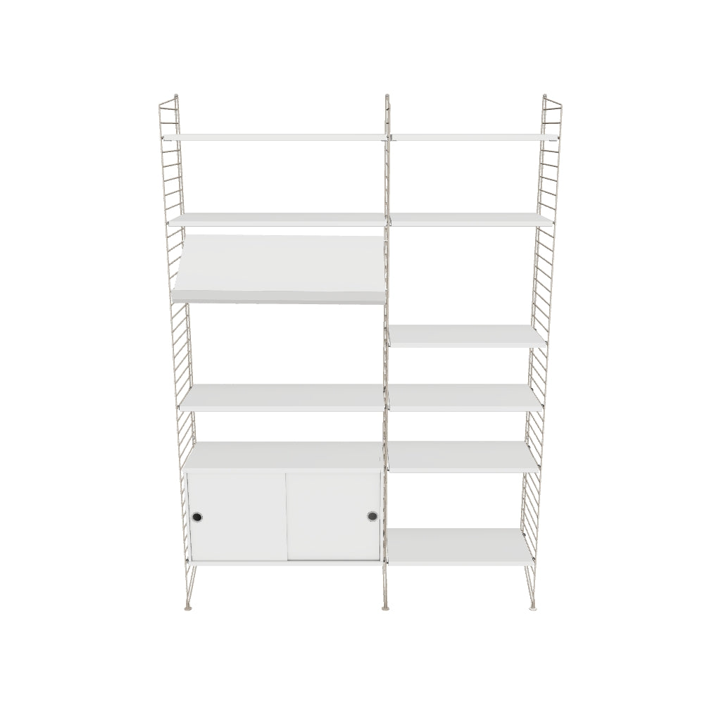 Ensemble de salon H - 3D - Beige - Blanc