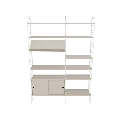 Ensemble de salon H - 3D - Blanc - Beige
