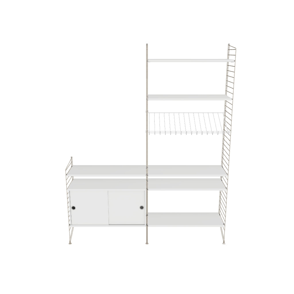 Ensemble de salon K - 3D - Beige - Blanc