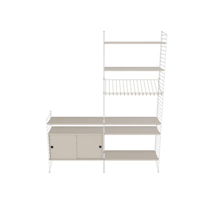 Ensemble de salon K - 3D - Blanc - Beige