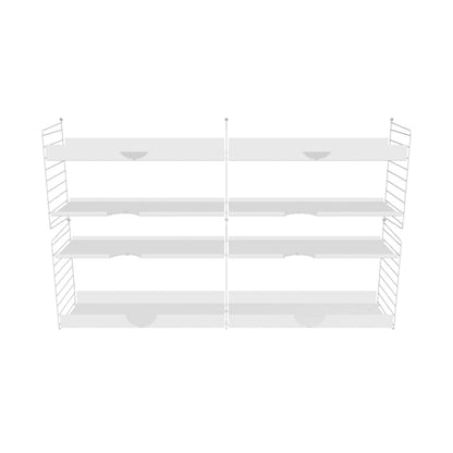 Ensemble de salon L - 3D - Blanc
