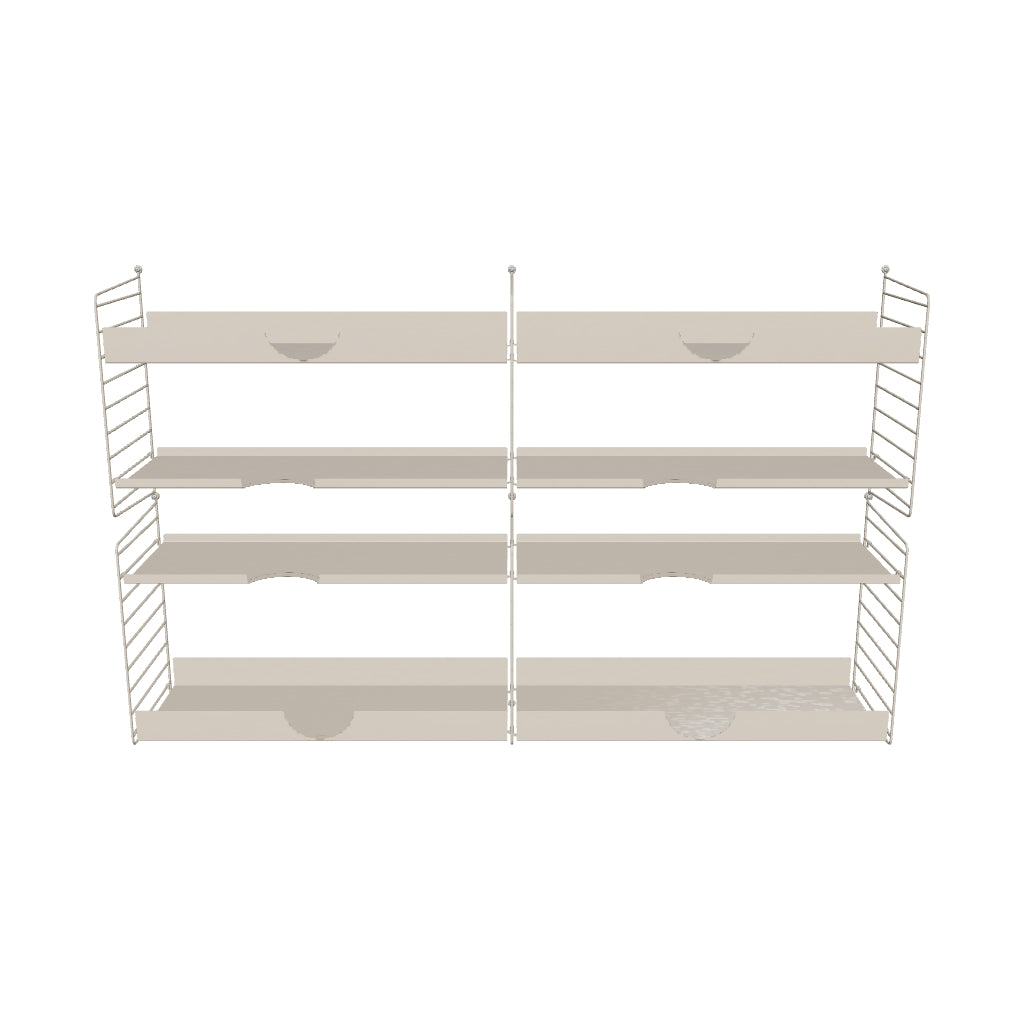 Ensemble de salon L - 3D - Beige