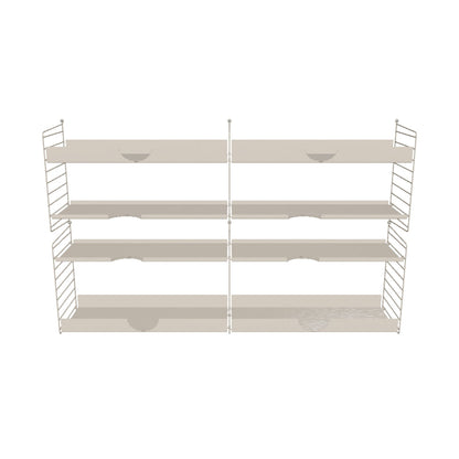 Ensemble de salon L - 3D - Beige