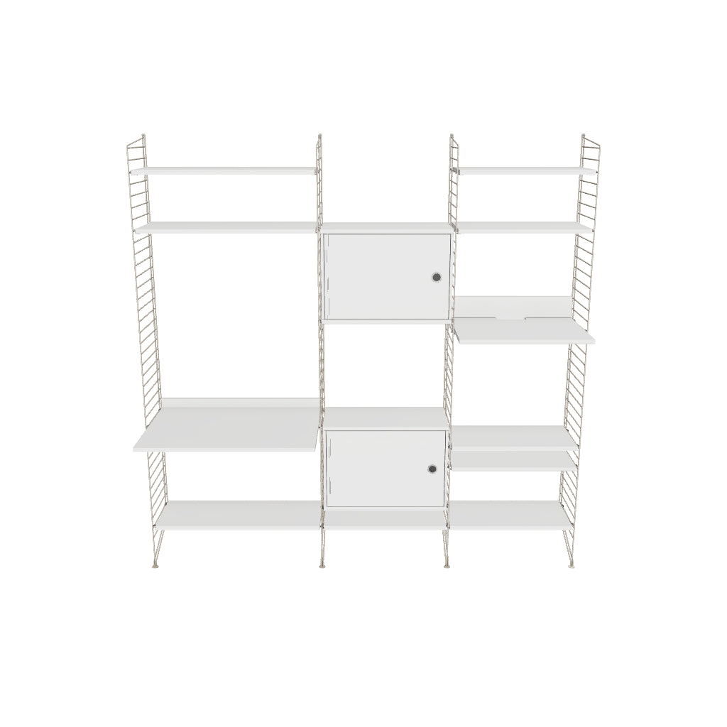 Ensemble de salon P - 3D - Blanc - Beige