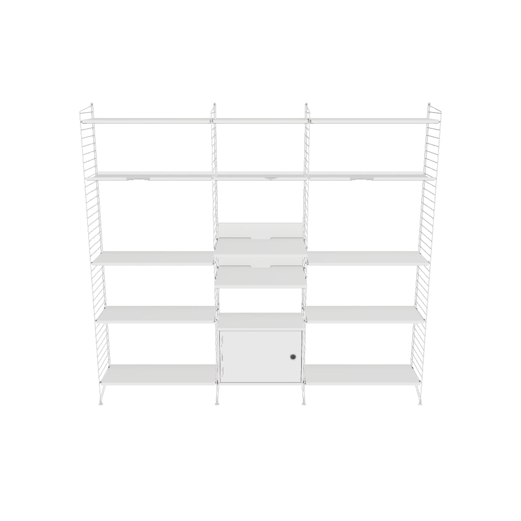 Ensemble de salon Q - 3D - Blanc | Blanc - Beige