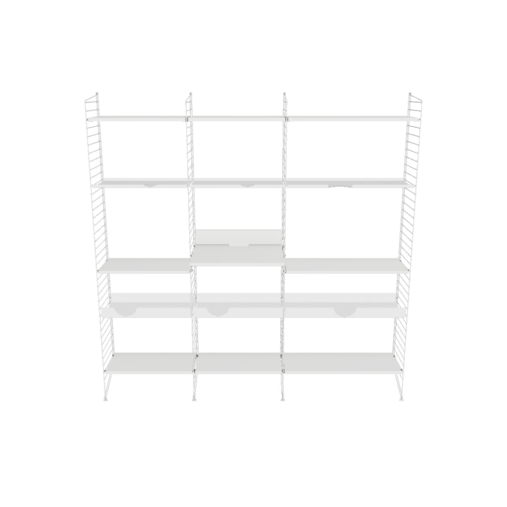 Ensemble de Cuisine L - 3D - Blanc | Blanc - Beige