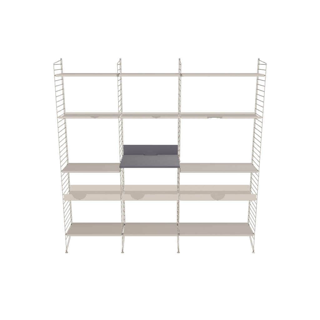 Ensemble de Cuisine L - 3D - Beige