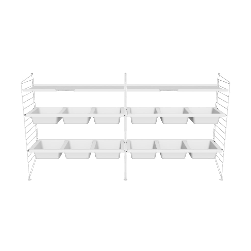 Ensemble Chambre d’enfant F - 3D - Blanc | Blanc - Beige | Blanc - Gris | Beige - Blanc