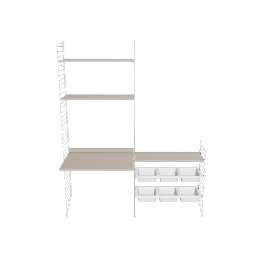 Ensemble Chambre d’enfant E - 3D - Blanc - Beige