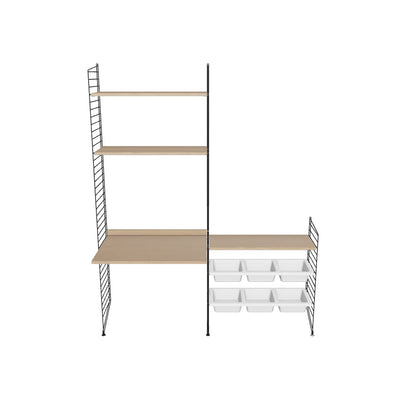 Ensemble Chambre d’enfant E - 3D - Noir - Chêne