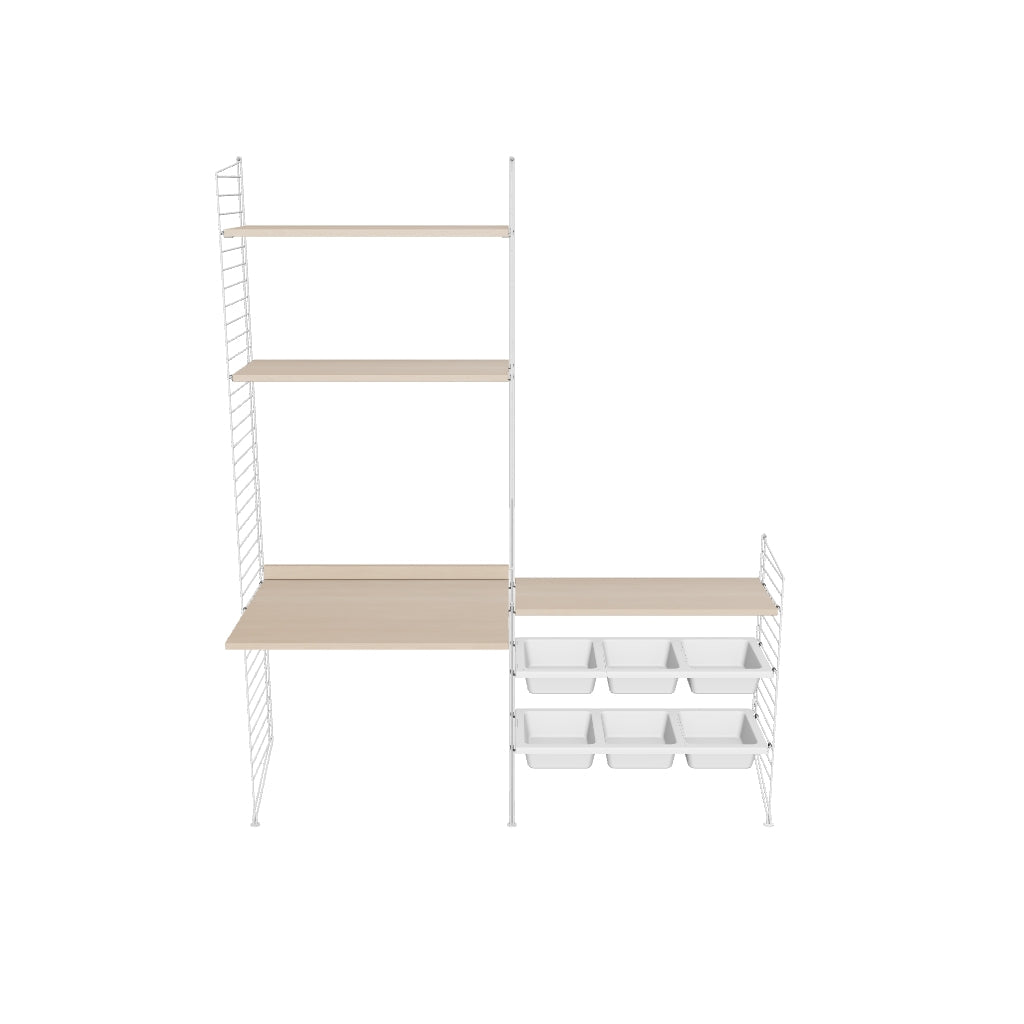 Ensemble Chambre d’enfant E - 3D - Blanc - Frêne