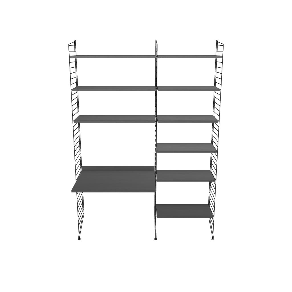 Ensemble Chambre d’enfant D - 3D - Noir - Frêne teinté Noir