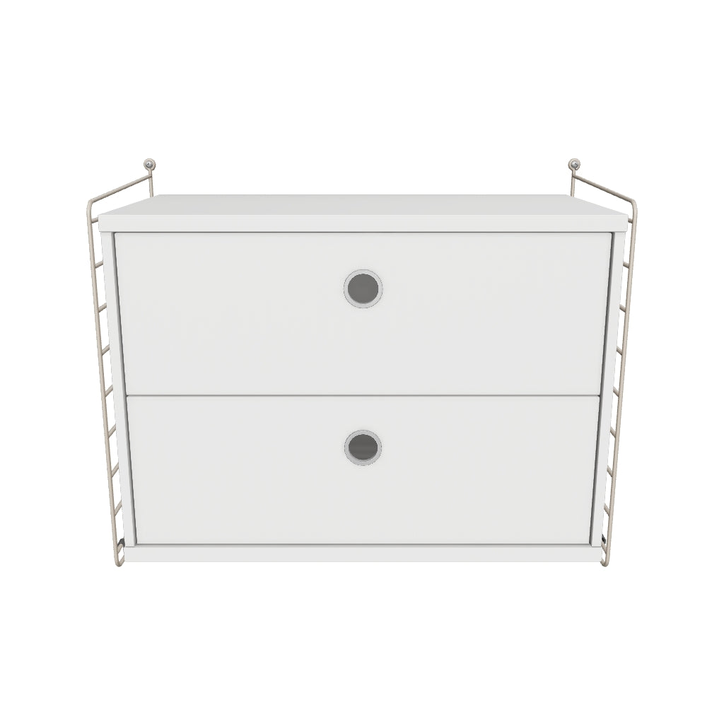 Ensemble Chambre A - 3D - Beige - Blanc