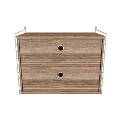 Ensemble Chambre A - 3D - Beige - Noyer