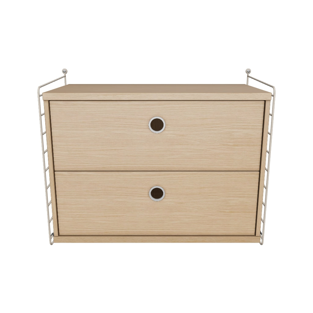 Ensemble Chambre A - 3D - Beige - Chêne