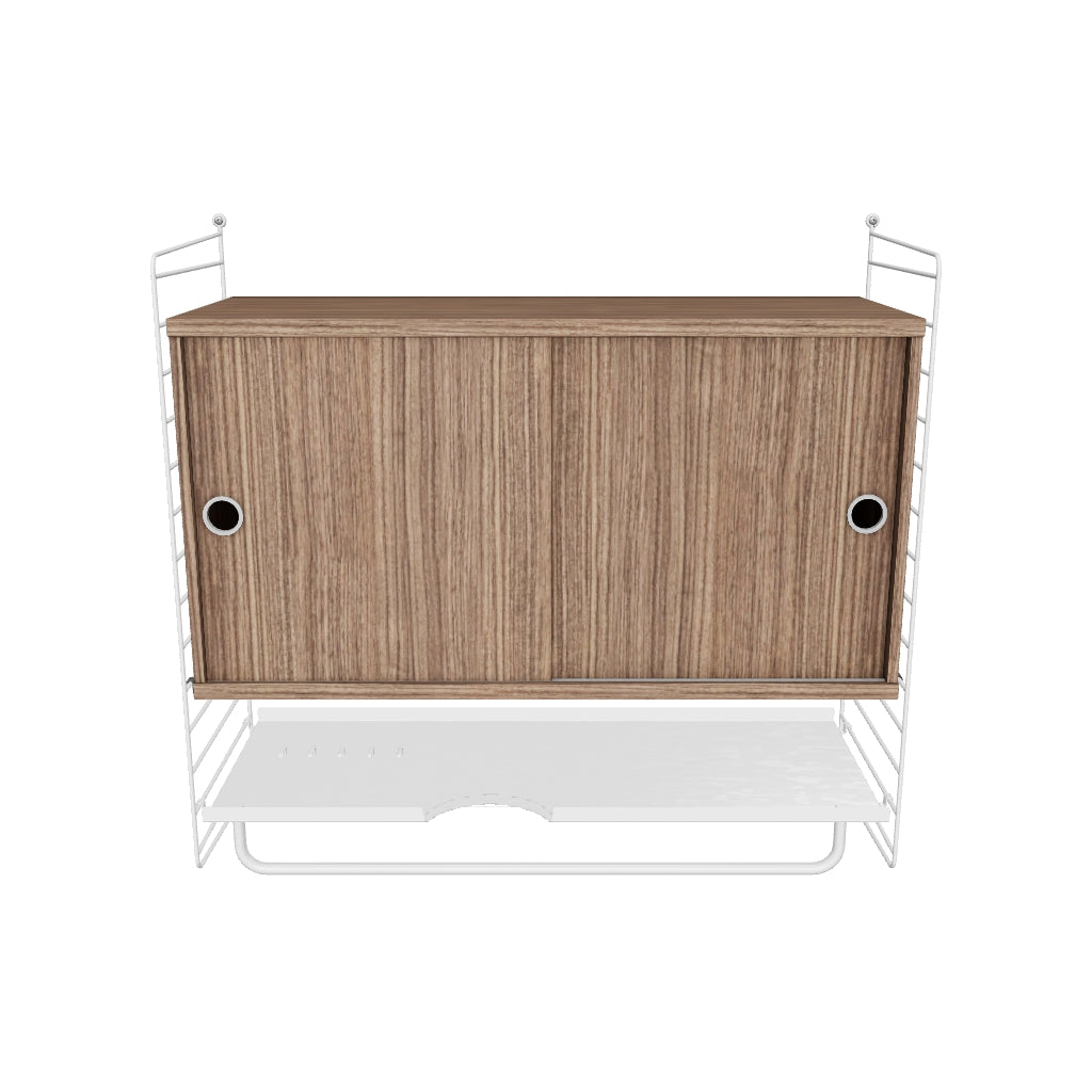 Ensemble de Chambre F - 3D - Blanc - Noyer