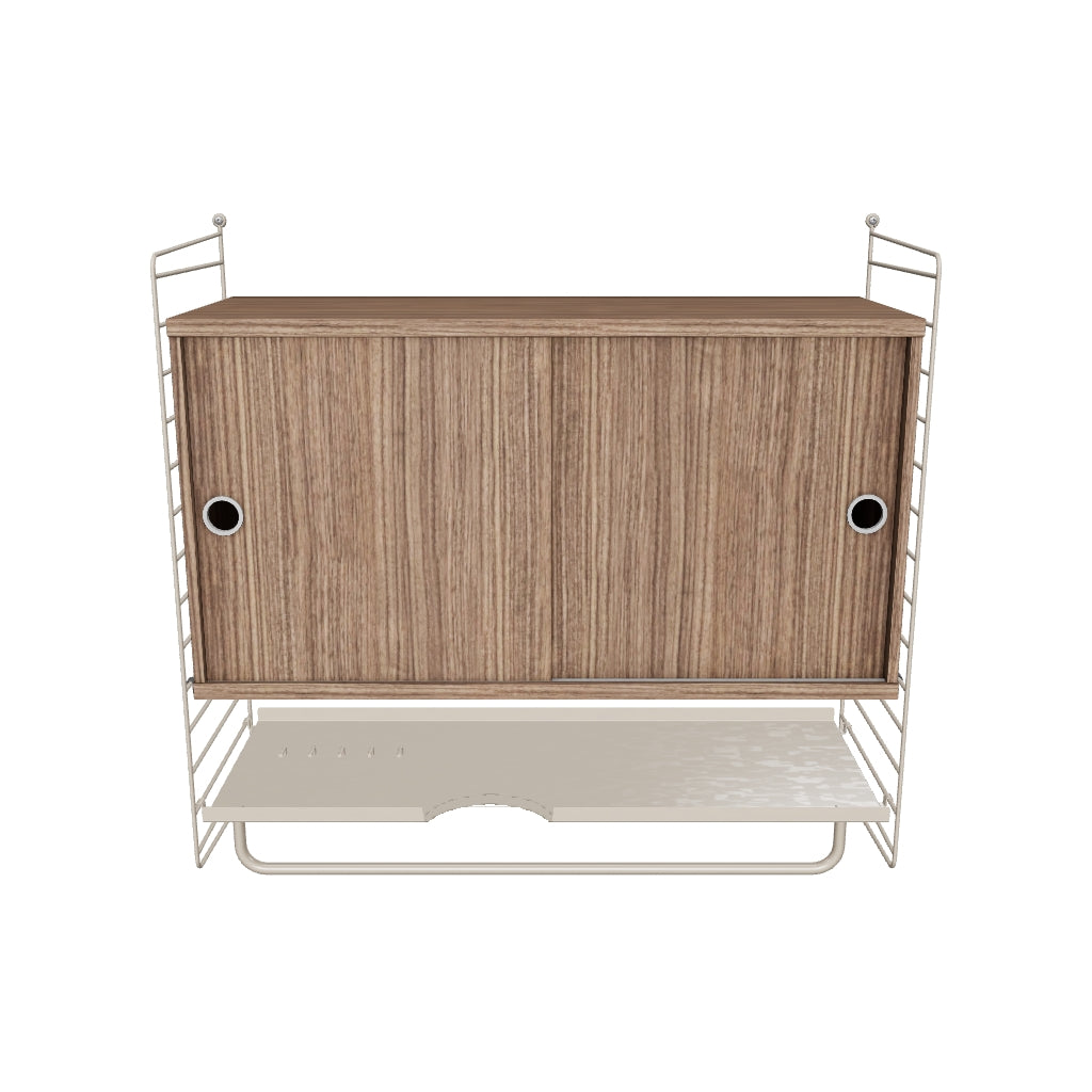 Ensemble de Chambre F - 3D - Beige - Noyer