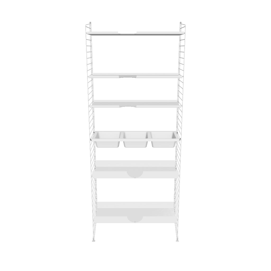 Ensemble Salle de bain L - 3D - Blanc