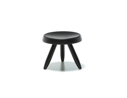 Tabouret Berger - Cassina-packshot en chêne teinté noir-The Woods Gallery