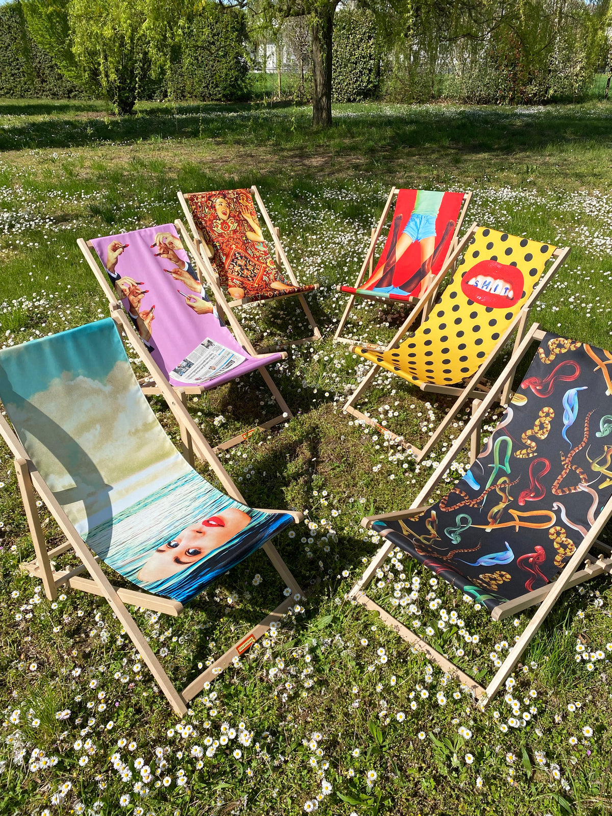 Chaise longue Lipsticks Pink de ToiletPaper - Seletti-vue 6-The Woods Gallery
