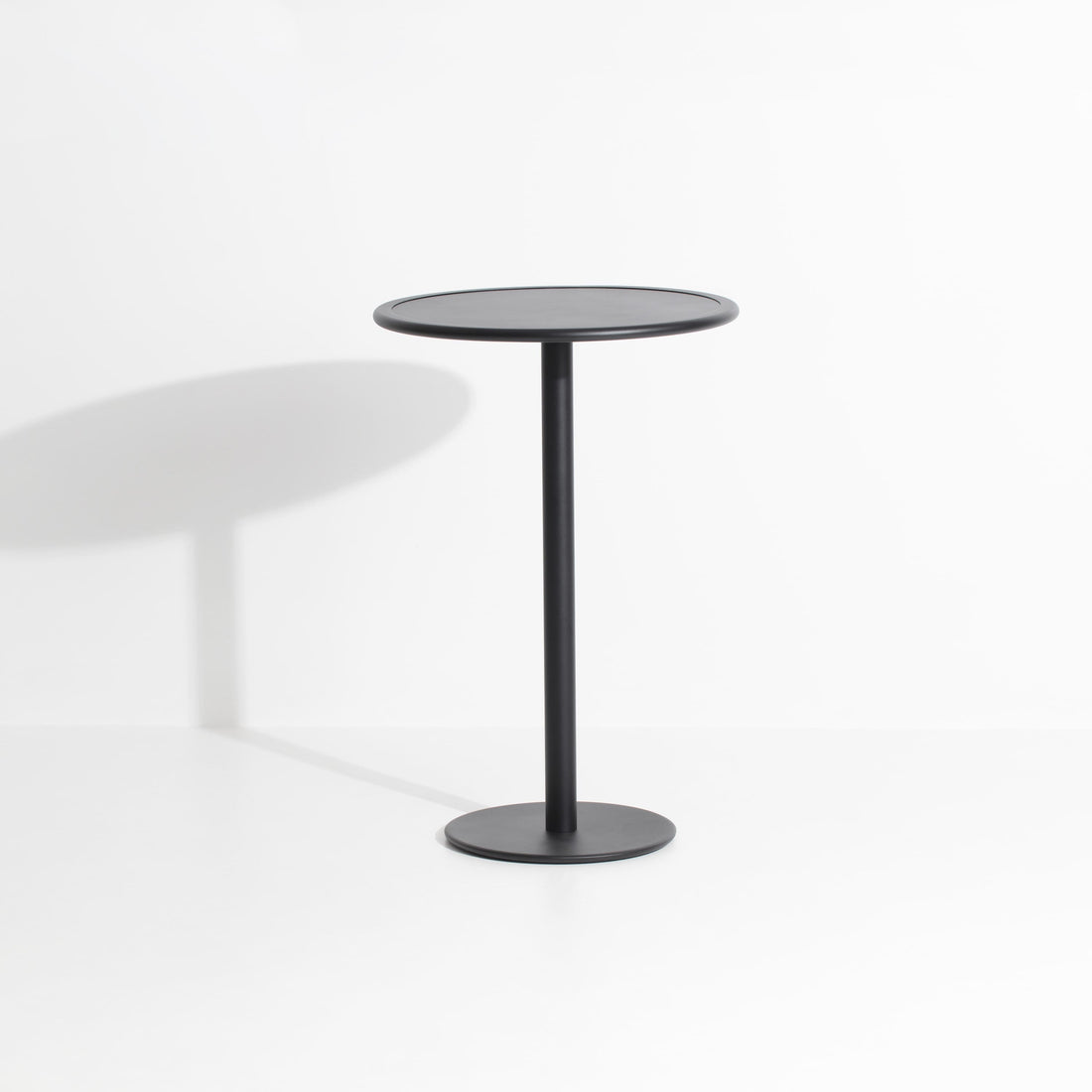 Table haute ronde Week-End de Studio Brichet-Ziegler - Petite Friture-Noir-The Woods Gallery