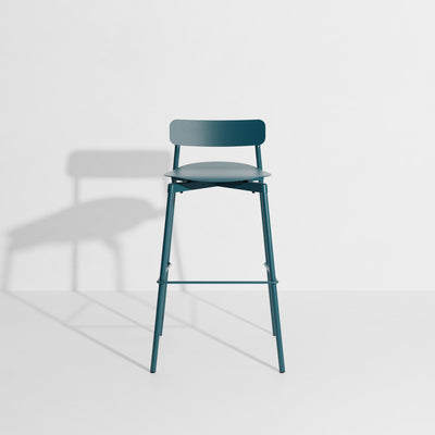 Tabouret de bar Fromme 75 cm de Tom Chung - Petite Friture-Bleu Océan-The Woods Gallery