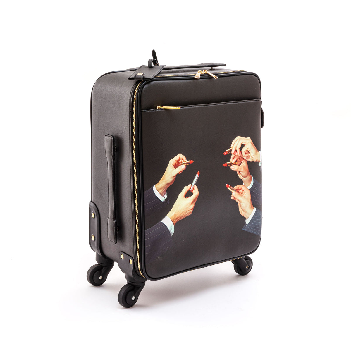 Valise Trolley Lipsticks Black de ToiletPaper - Seletti-vue 12-The Woods Gallery