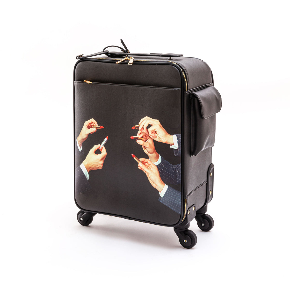 Valise Trolley Lipsticks Black de ToiletPaper - Seletti-vue 13-The Woods Gallery