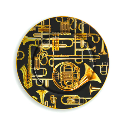 Assiette Trumpets de ToiletPaper - Seletti-vue 1-The Woods Gallery