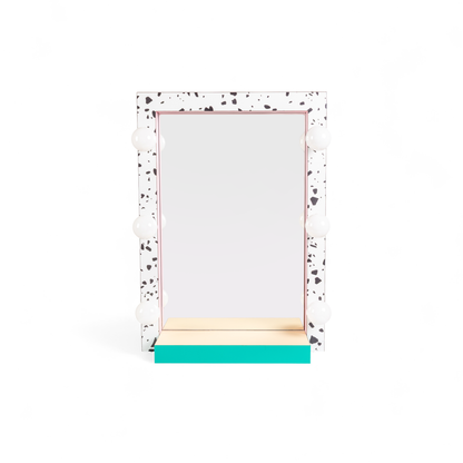 Miroir lumineux Super Mirror Terrazzo de Hello Again - Seletti-vue 5-The Woods Gallery