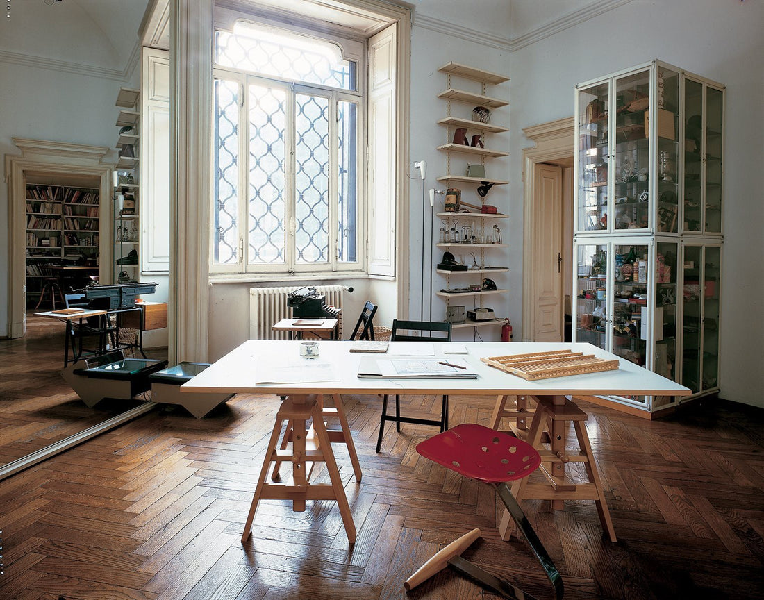 Table de travail Leonardo 2650 de Achille Castiglioni - Zanotta, vue 2